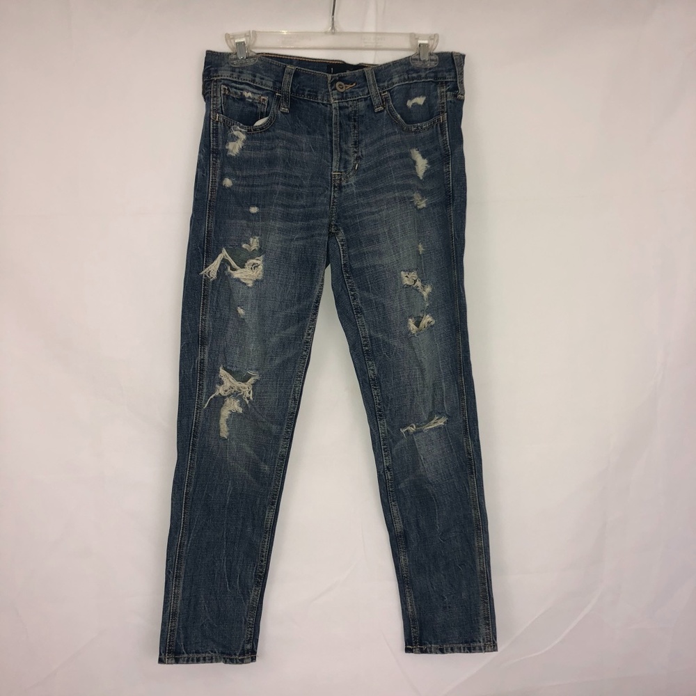 Hollister Vintage Boyfriend Destroyed Denim Jeans